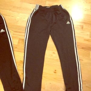 Heathered navy/gray Adidas pants for boys or girls